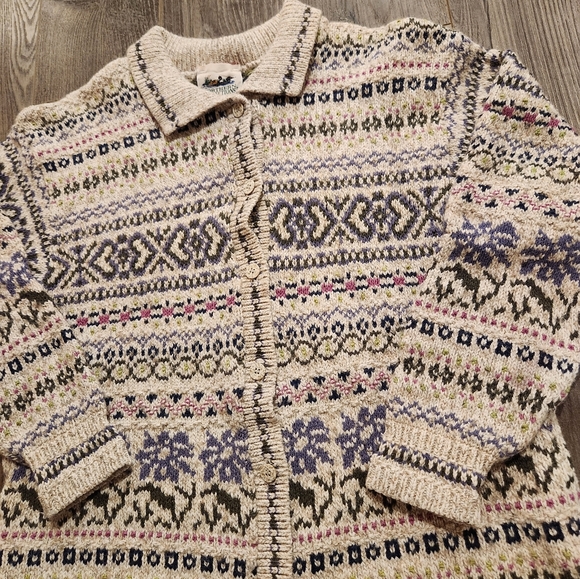 Vintage Northern Reflections Button-Up Sweater - Picture 2 of 4